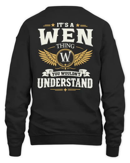 WEN KT06-M008 It’s a [NAME] Thing – You Wouldn’t Understand | Personalized Vintage T-Shirt - Unisex Sweatshirt - Black