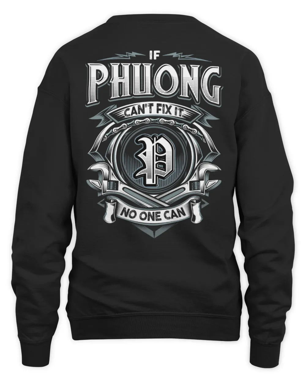 PHUONG AP81-K4-626 - Personalized Ahmed Quote Apparel “If Ahmed Can't Fix It, No One Can” - Unisex Sweatshirt - Black
