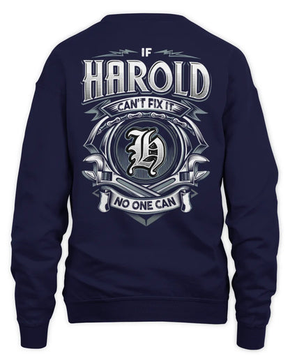 HAROLD AP81-K4-626 - Personalized Ahmed Quote Apparel “If Ahmed Can't Fix It, No One Can” - Unisex Sweatshirt - Navy