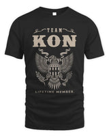 KON TP06-K82 – Personalized Classic Style Apparel “Team NAME Lifetime Member” - Unisex Standard T-Shirt - Black