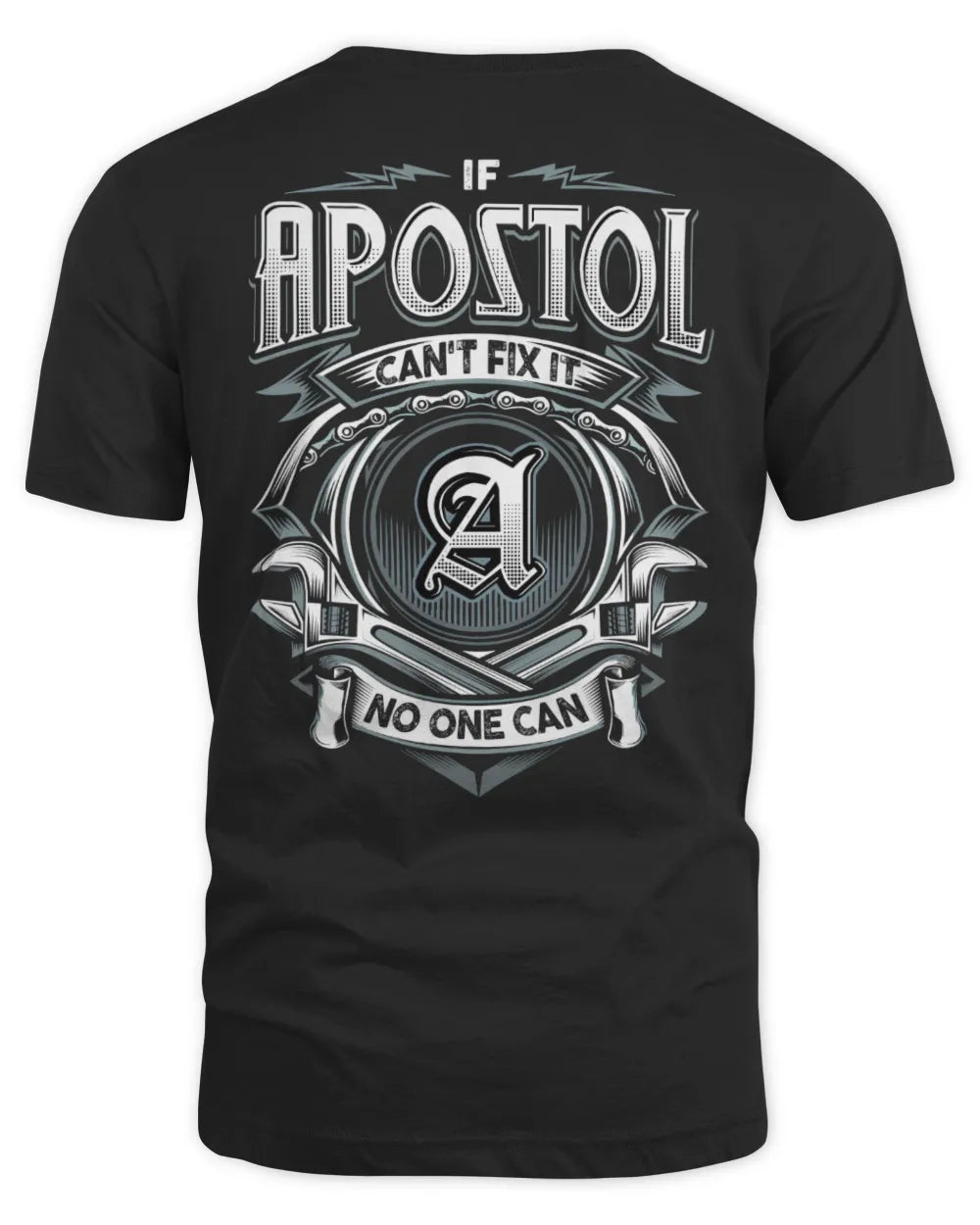 APOSTOL AP81-K4-626 - Personalized Ahmed Quote Apparel “If Ahmed Can't Fix It, No One Can” - Unisex Standard T-Shirt - Black