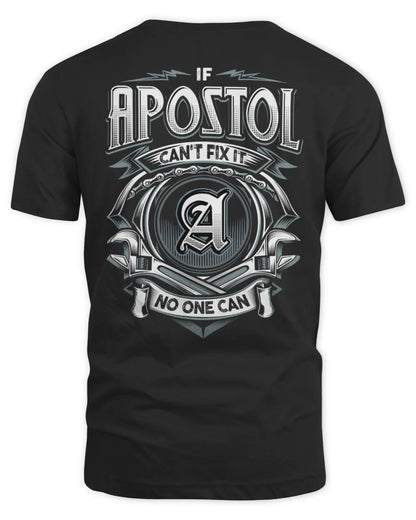 APOSTOL AP81-K4-626 - Personalized Ahmed Quote Apparel “If Ahmed Can't Fix It, No One Can” - Unisex Standard T-Shirt - Black