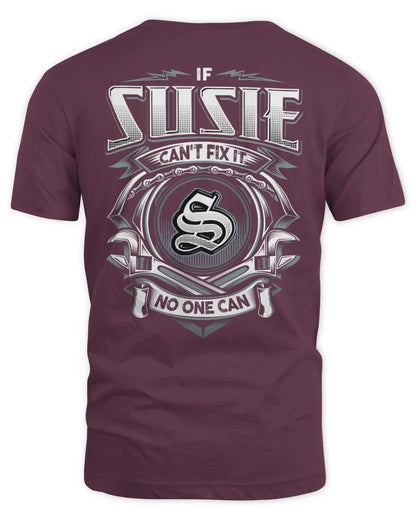 SUSIE AP81-K4-626 - Personalized Ahmed Quote Apparel “If Ahmed Can't Fix It, No One Can” - Unisex Standard T-Shirt - Maroon