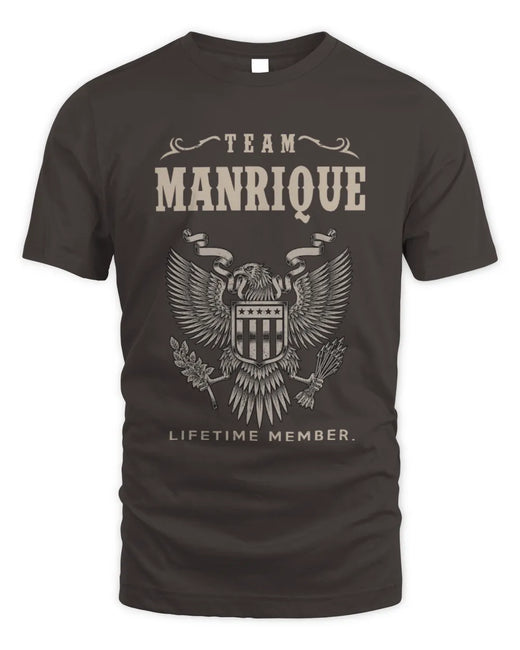 MANRIQUE TP06-K82 – Personalized Classic Style Apparel “Team NAME Lifetime Member”