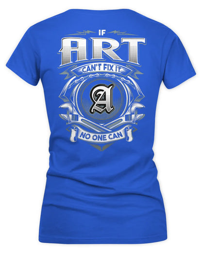ART AP81-K4-626 - Personalized Ahmed Quote Apparel “If Ahmed Can't Fix It, No One Can” - Women's V-Neck T-Shirt - Royal
