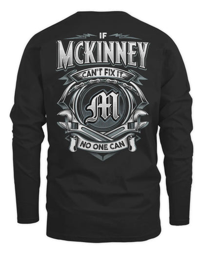 MCKINNEY AP81-K4-626 - Personalized Ahmed Quote Apparel “If Ahmed Can't Fix It, No One Can” - Men's Long Sleeved T-Shirt - Black