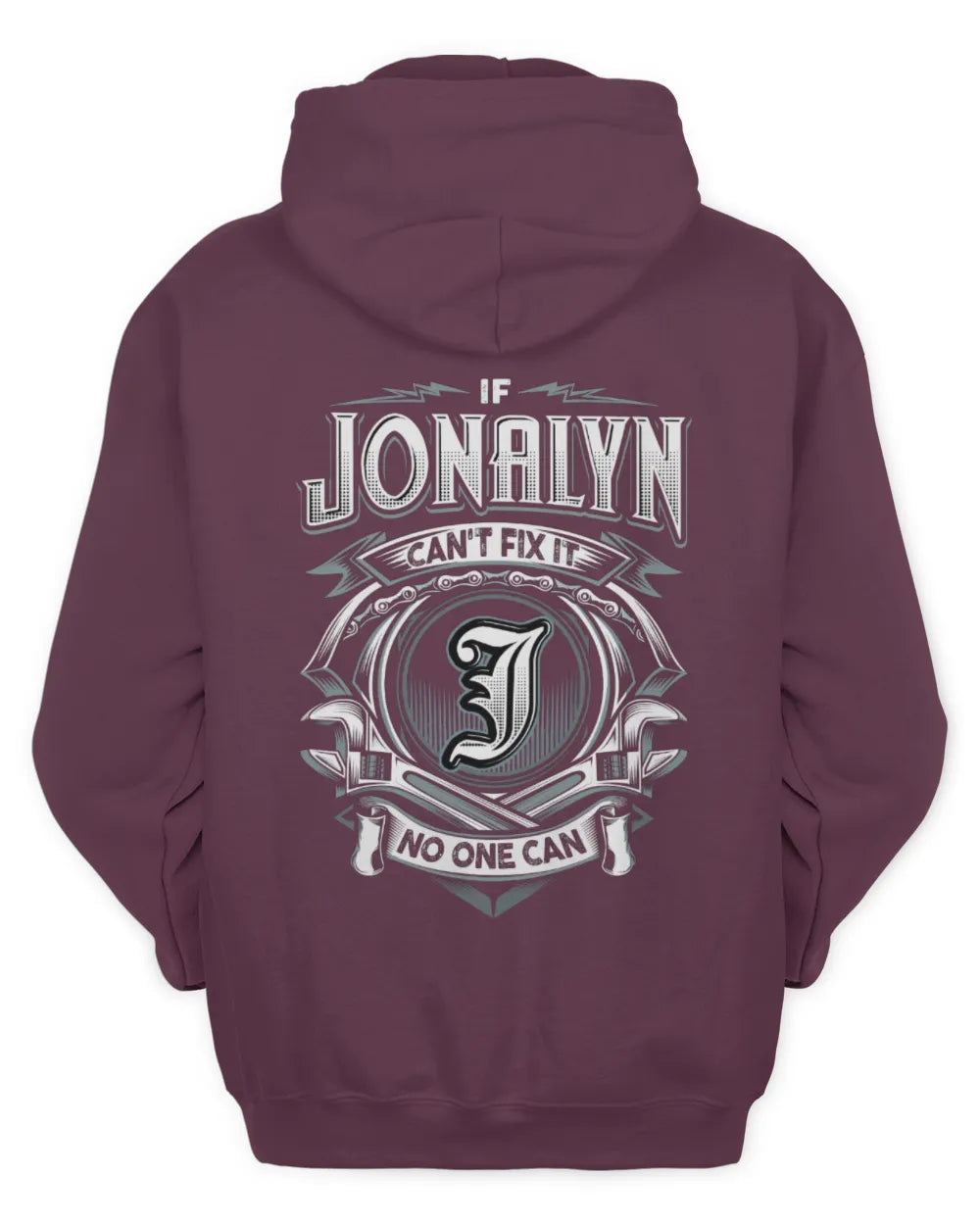 JONALYN AP81-K4-626 - Personalized Ahmed Quote Apparel “If Ahmed Can't Fix It, No One Can” - Unisex Hoodie - Maroon