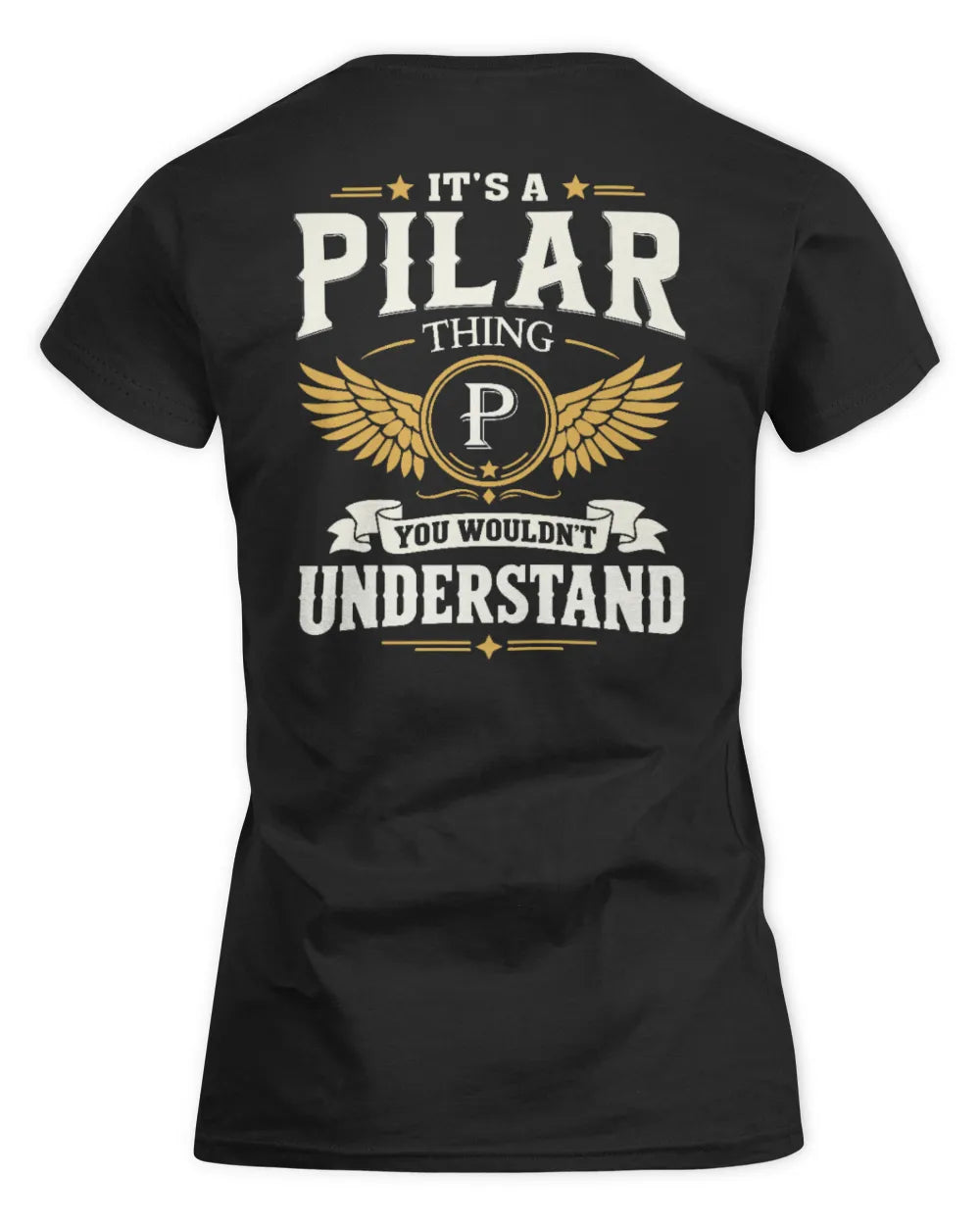 PILAR KT06-M008 It’s a [NAME] Thing – You Wouldn’t Understand | Personalized Vintage T-Shirt - Women's Standard T-Shirt - Black