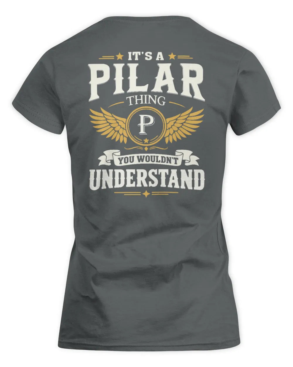 PILAR KT06-M008 It’s a [NAME] Thing – You Wouldn’t Understand | Personalized Vintage T-Shirt - Women's Standard T-Shirt - Charcoal