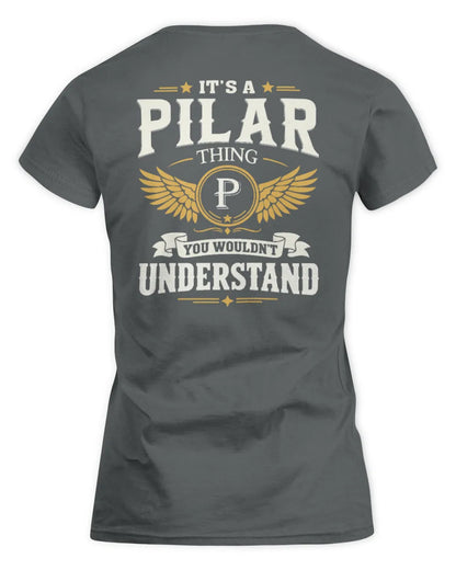 PILAR KT06-M008 It’s a [NAME] Thing – You Wouldn’t Understand | Personalized Vintage T-Shirt - Women's Standard T-Shirt - Charcoal