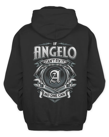 ANGELO AP81-K4-626 - Personalized Ahmed Quote Apparel “If Ahmed Can't Fix It, No One Can” - Unisex Hoodie - Black