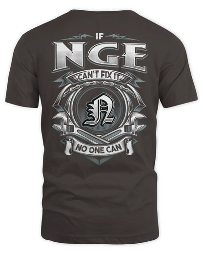 NGE AP81-K4-626 - Personalized Ahmed Quote Apparel “If Ahmed Can't Fix It, No One Can” - Unisex Standard T-Shirt - Dark Chocolate
