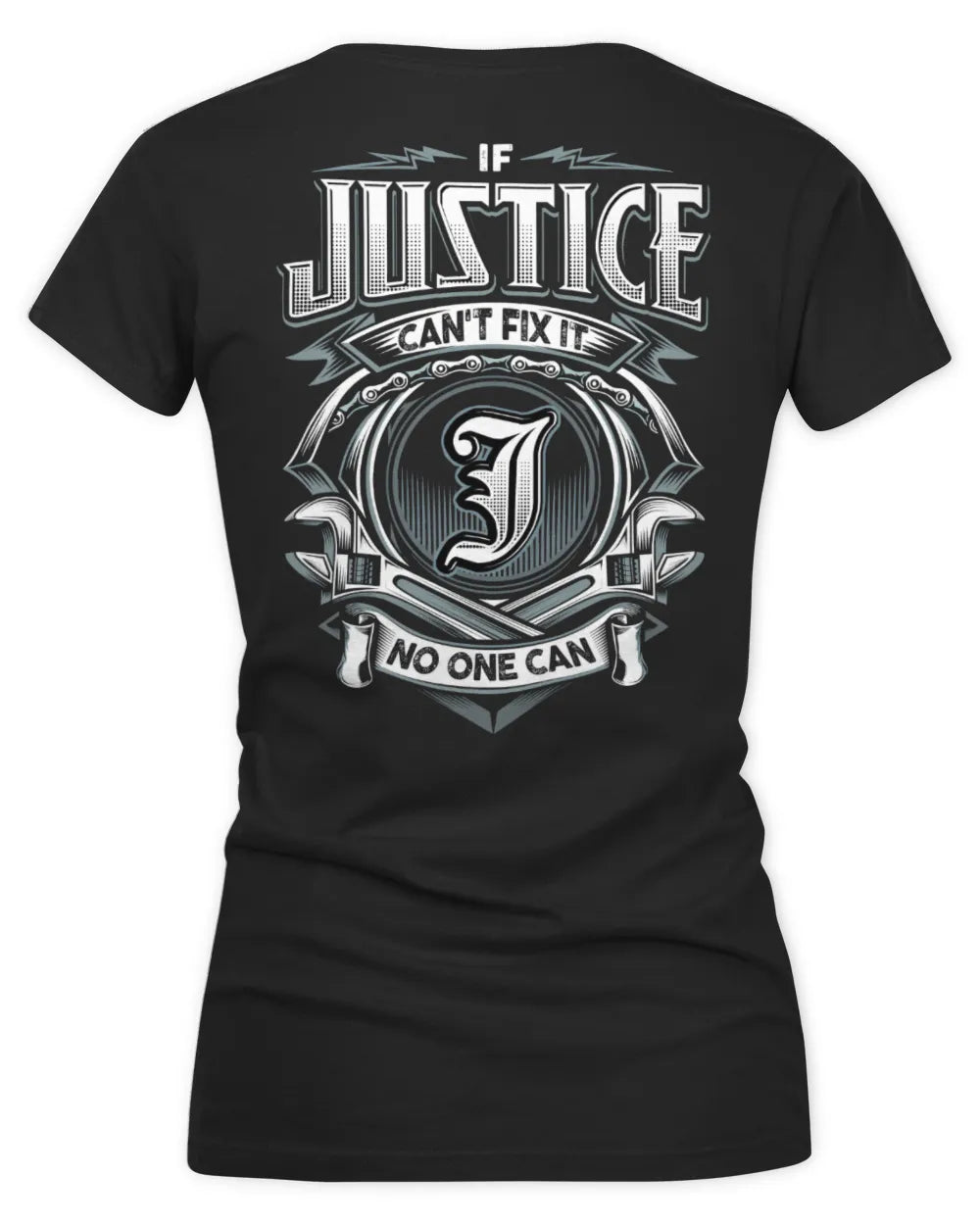 JUSTICE AP81-K4-626 - Personalized Ahmed Quote Apparel “If Ahmed Can't Fix It, No One Can” - Women's V-Neck T-Shirt - Black