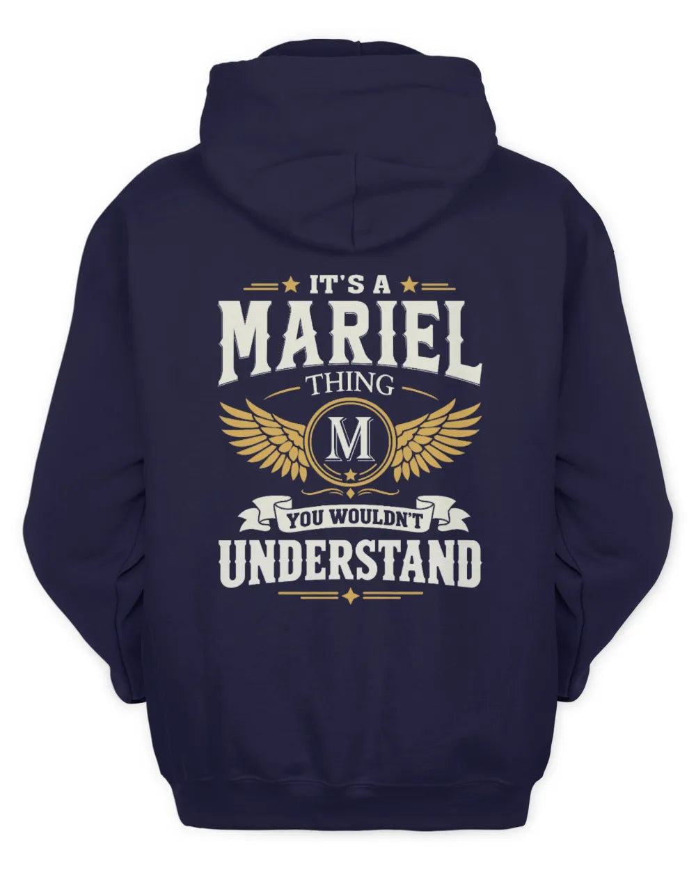 MARIEL KT06-M008 It’s a [NAME] Thing – You Wouldn’t Understand | Personalized Vintage T-Shirt - Unisex Hoodie - Navy
