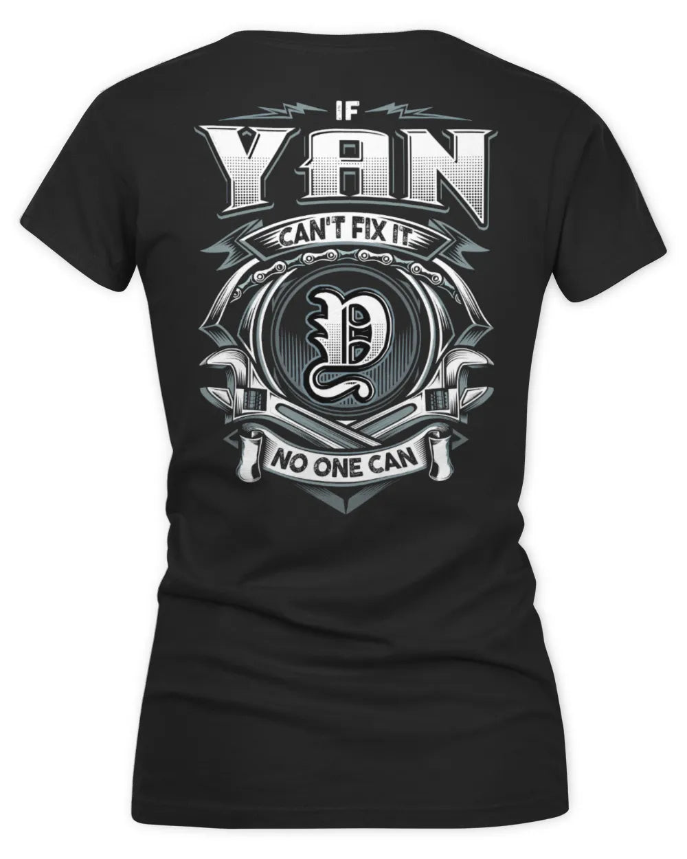 YAN AP81-K4-626 - Personalized Ahmed Quote Apparel “If Ahmed Can't Fix It, No One Can” - Women's V-Neck T-Shirt - Black