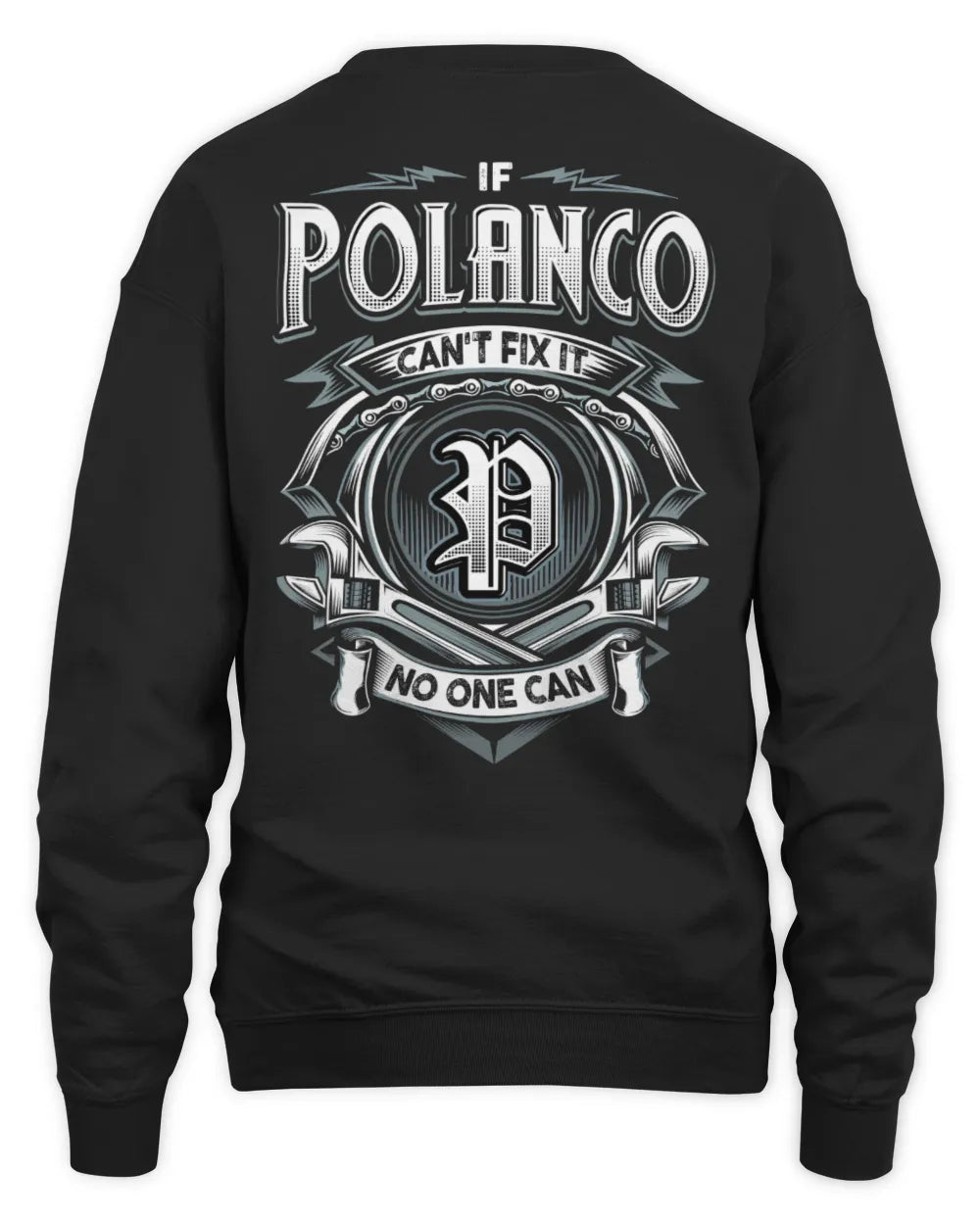 POLANCO AP81-K4-626 - Personalized Ahmed Quote Apparel “If Ahmed Can't Fix It, No One Can” - Unisex Sweatshirt - Black