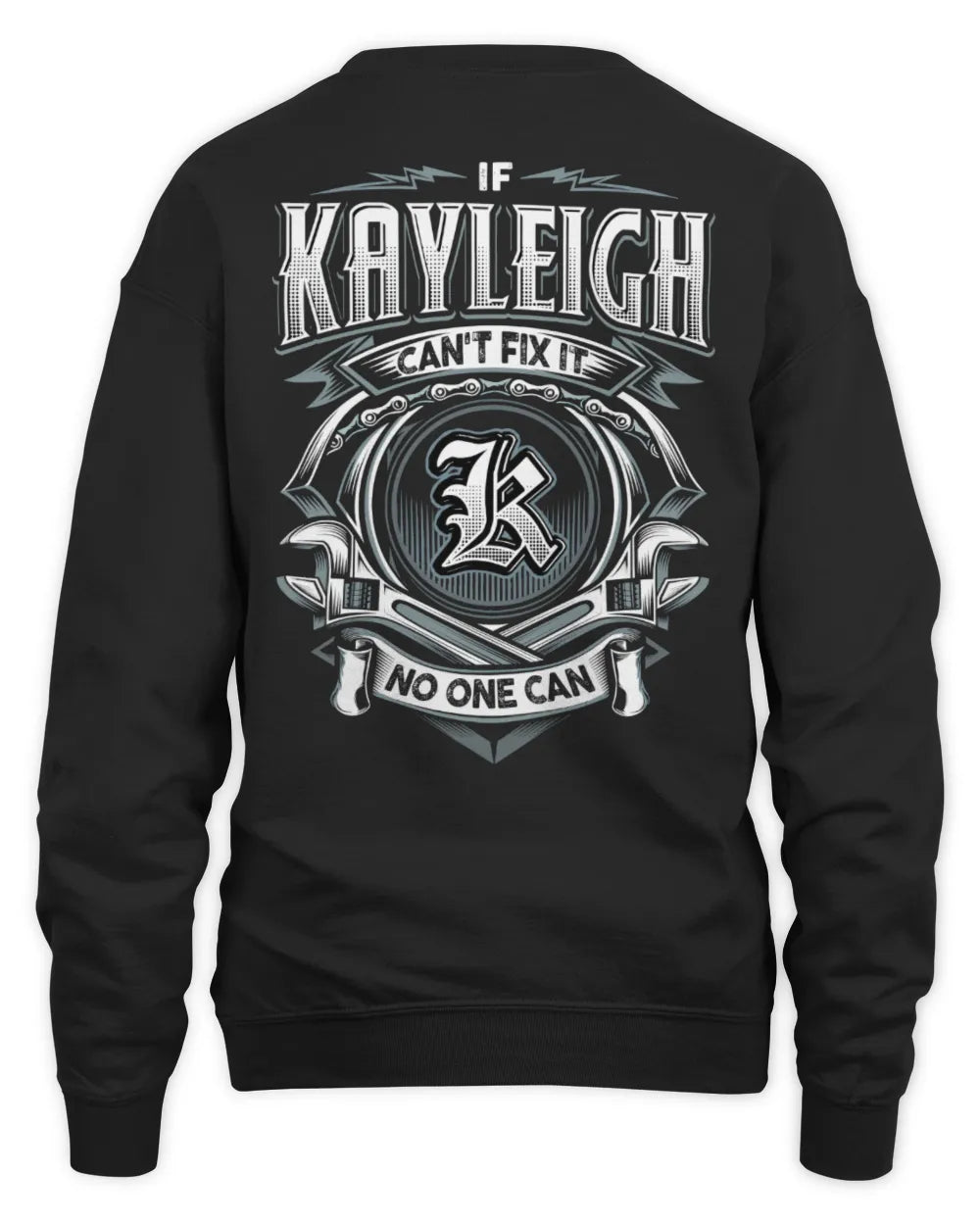 KAYLEIGH AP81-K4-626 - Personalized Ahmed Quote Apparel “If Ahmed Can't Fix It, No One Can” - Unisex Sweatshirt - Black