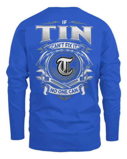 TIN AP81-K4-626 - Personalized Ahmed Quote Apparel “If Ahmed Can't Fix It, No One Can” - Men's Long Sleeved T-Shirt - Royal