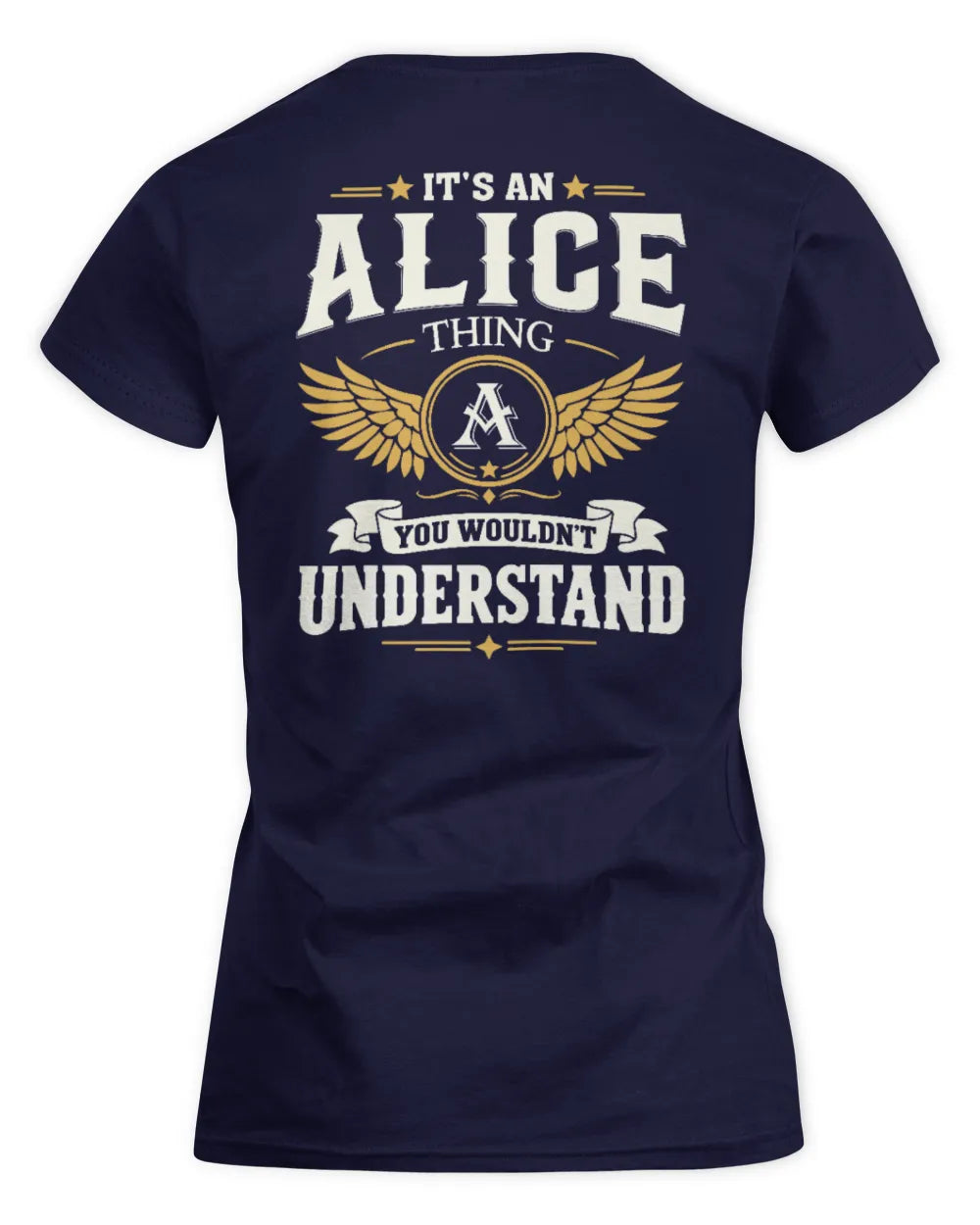 ALICE KT06-M008 It’s a [NAME] Thing – You Wouldn’t Understand | Personalized Vintage T-Shirt - Women's Standard T-Shirt - Navy