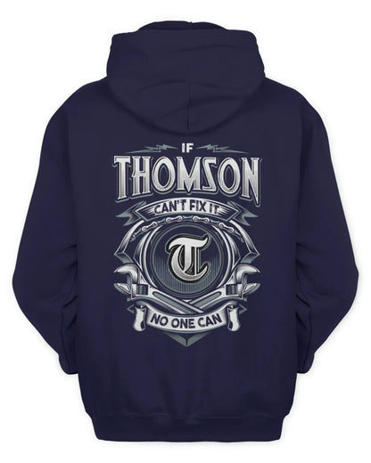 THOMSON AP81-K4-626 - Personalized Ahmed Quote Apparel “If Ahmed Can't Fix It, No One Can” - Unisex Hoodie - Navy