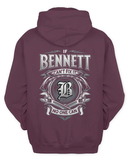 BENNETT AP81-K4-626 - Personalized Ahmed Quote Apparel “If Ahmed Can't Fix It, No One Can” - Unisex Hoodie - Maroon