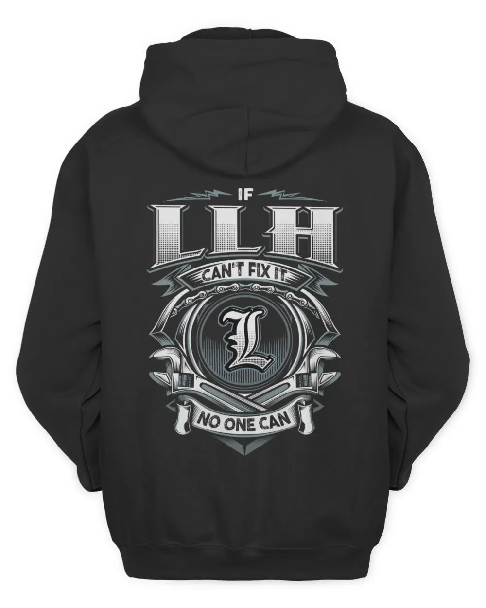 LLH AP81-K4-626 - Personalized Ahmed Quote Apparel “If Ahmed Can't Fix It, No One Can” - Unisex Hoodie - Black