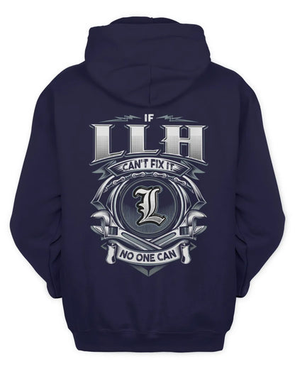 LLH AP81-K4-626 - Personalized Ahmed Quote Apparel “If Ahmed Can't Fix It, No One Can” - Unisex Hoodie - Navy
