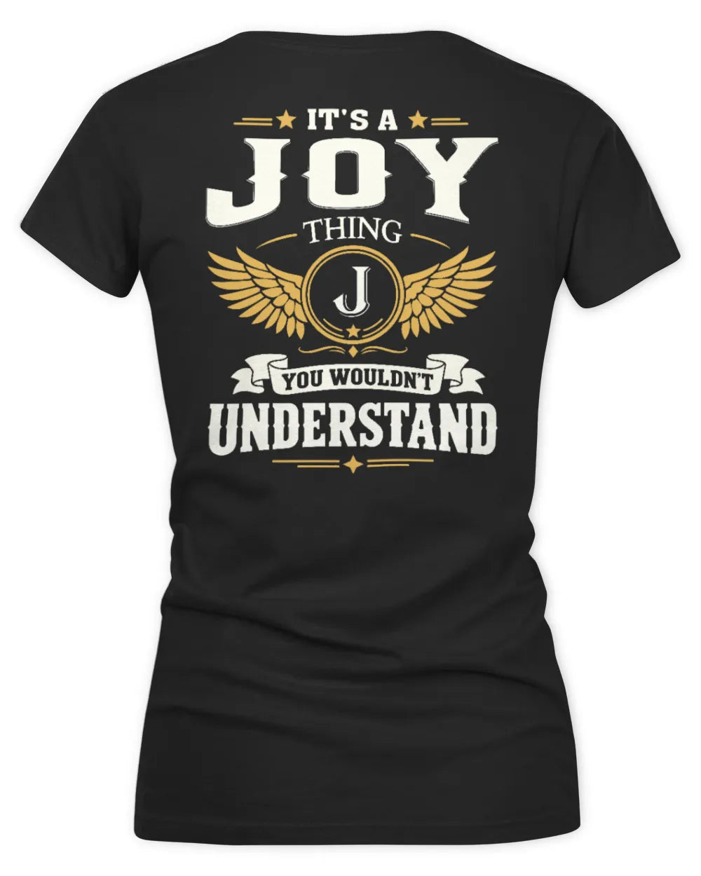 JOY KT06-M008 It’s a [NAME] Thing – You Wouldn’t Understand | Personalized Vintage T-Shirt - Women's V-Neck T-Shirt - Black
