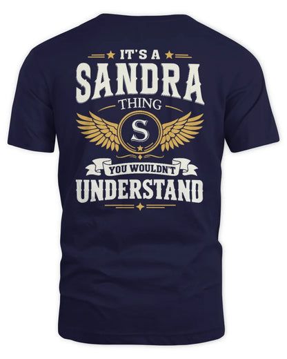 SANDRA KT06-M008 It’s a [NAME] Thing – You Wouldn’t Understand | Personalized Vintage T-Shirt - Unisex Standard T-Shirt - Navy