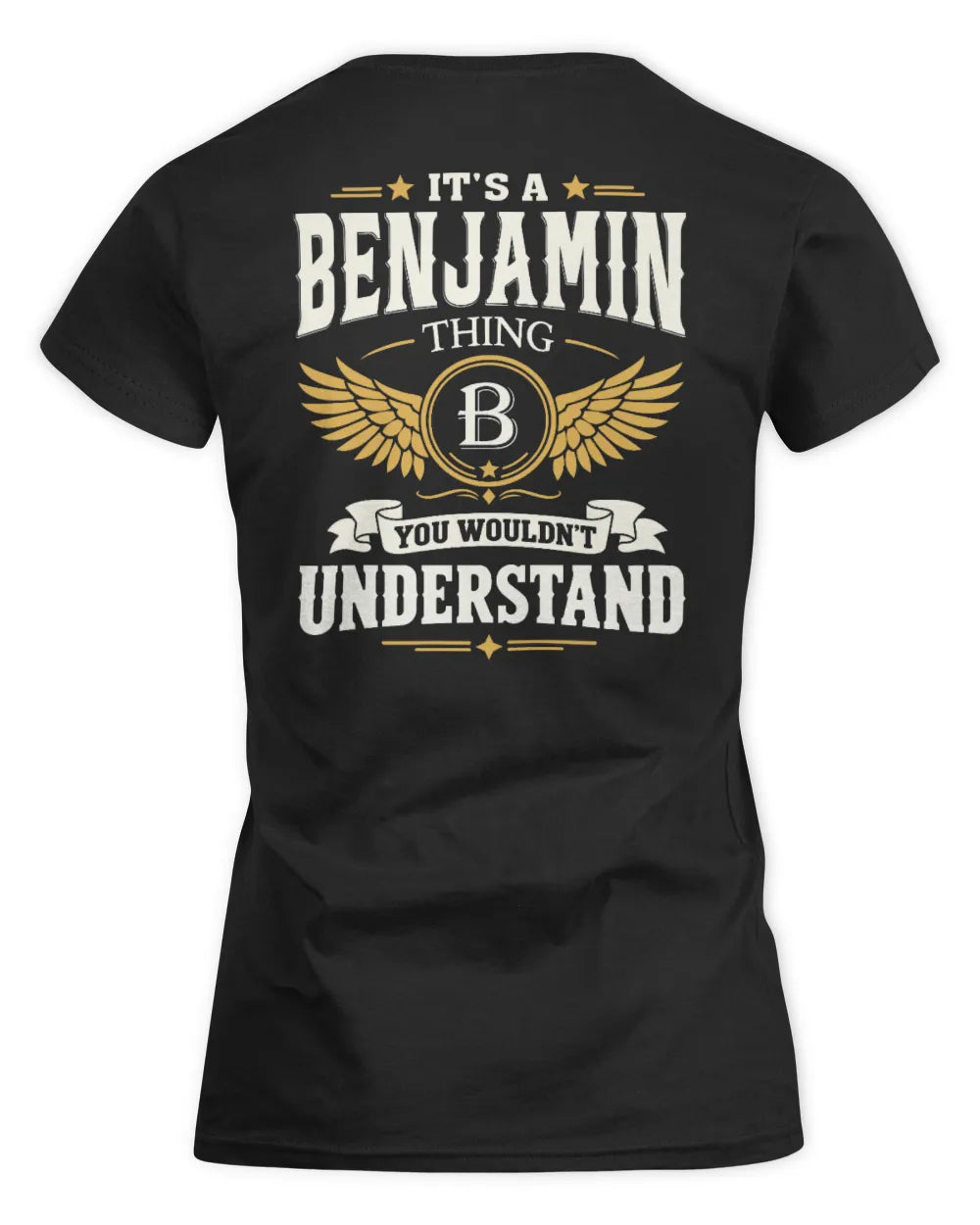 BENJAMIN KT06-M008 It’s a [NAME] Thing – You Wouldn’t Understand | Personalized Vintage T-Shirt - Women's Standard T-Shirt - Black
