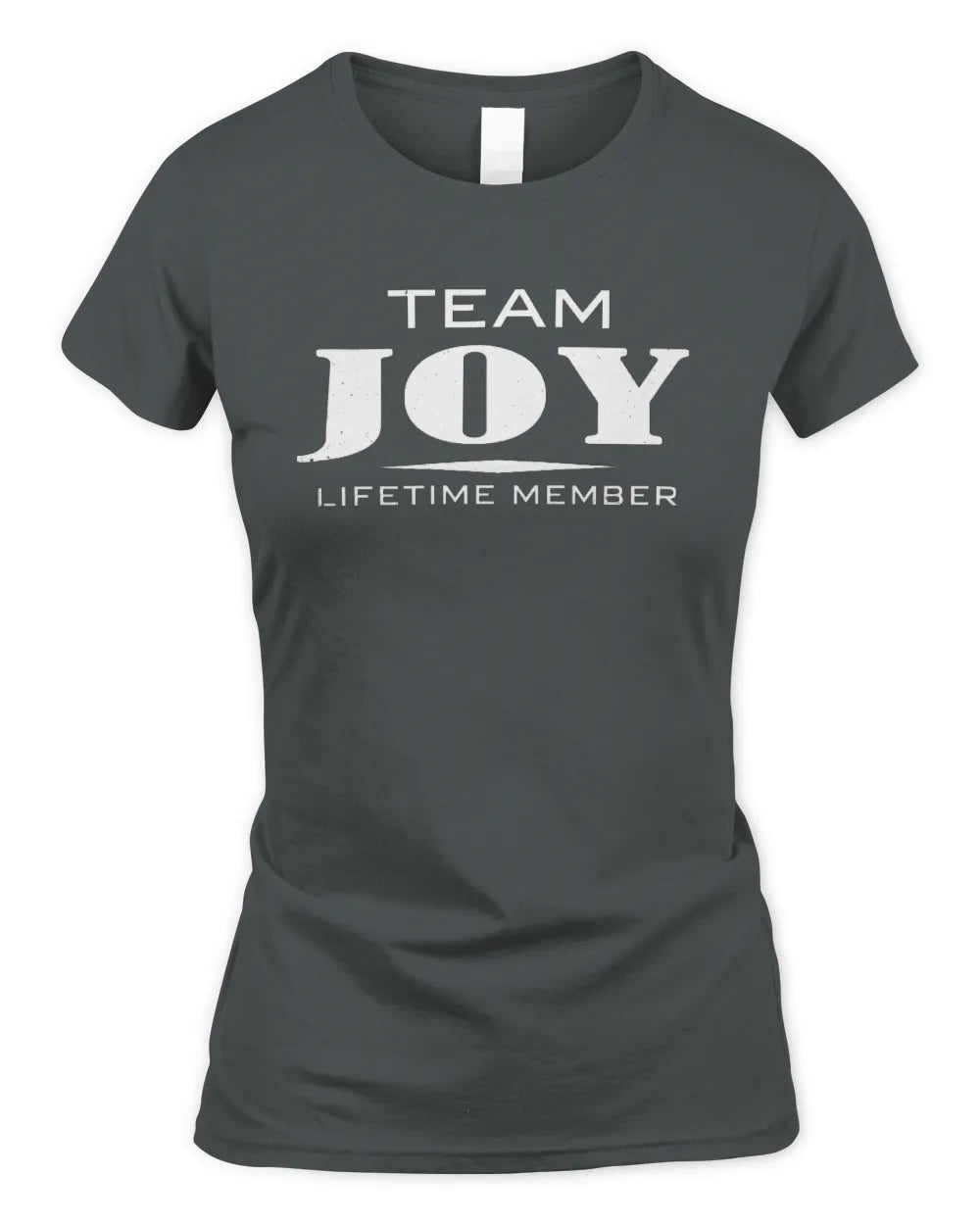 JOY BL62-K4-128 - Personalized “Team NAME Lifetime Member” - Women's Standard T-Shirt - Charcoal