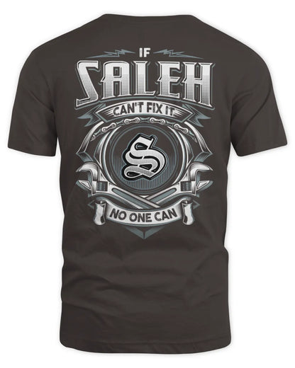 SALEH AP81-K4-626 - Personalized Ahmed Quote Apparel “If Ahmed Can't Fix It, No One Can” - Unisex Standard T-Shirt - Dark Chocolate