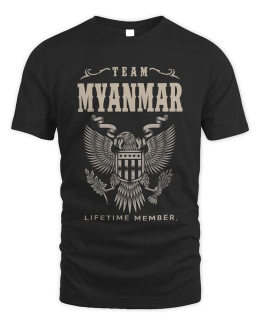 MYANMAR TP06-K82 – Personalized Classic Style Apparel “Team NAME Lifetime Member”