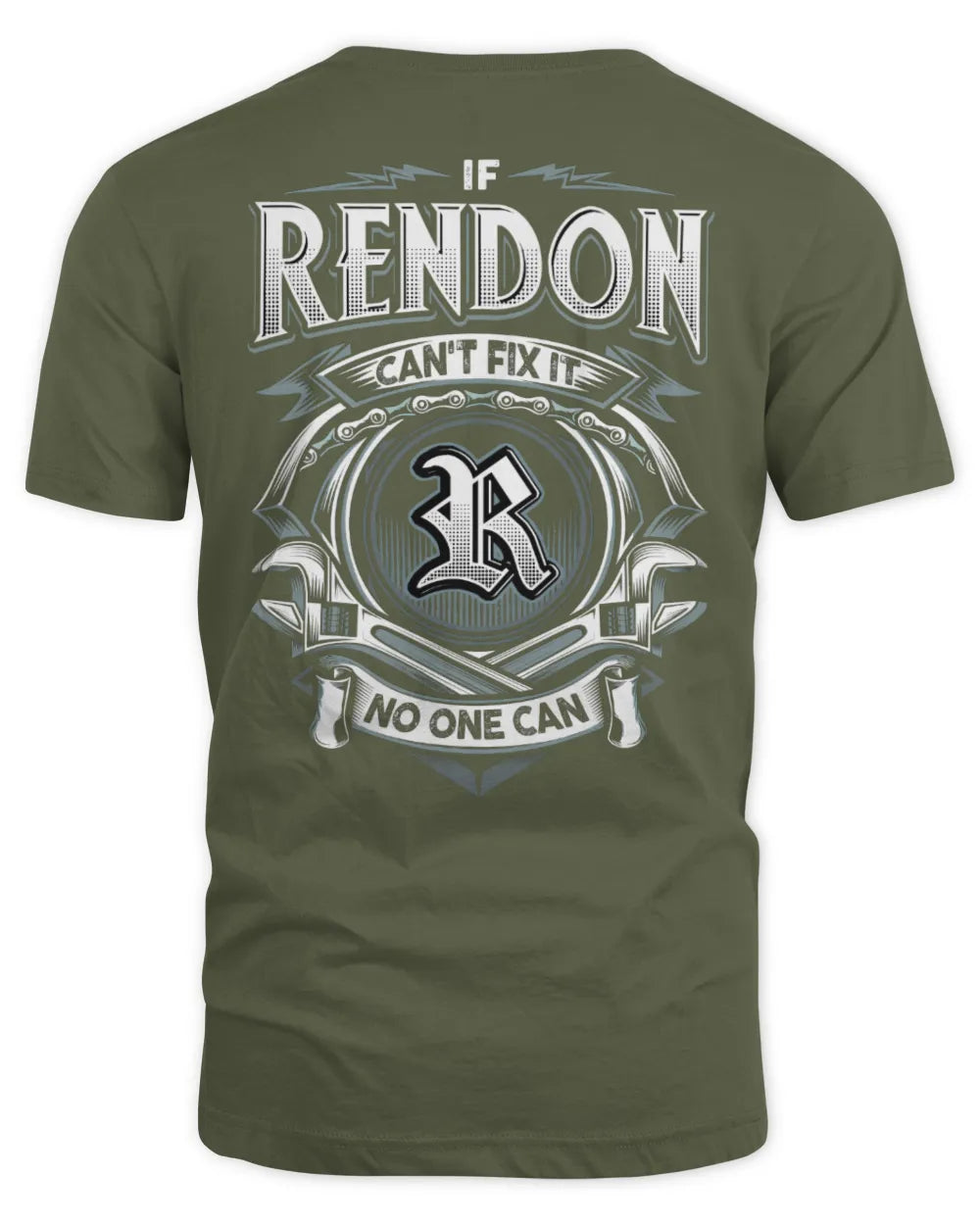 RENDON AP81-K4-626 - Personalized Ahmed Quote Apparel “If Ahmed Can't Fix It, No One Can” - Unisex Standard T-Shirt - Military Green