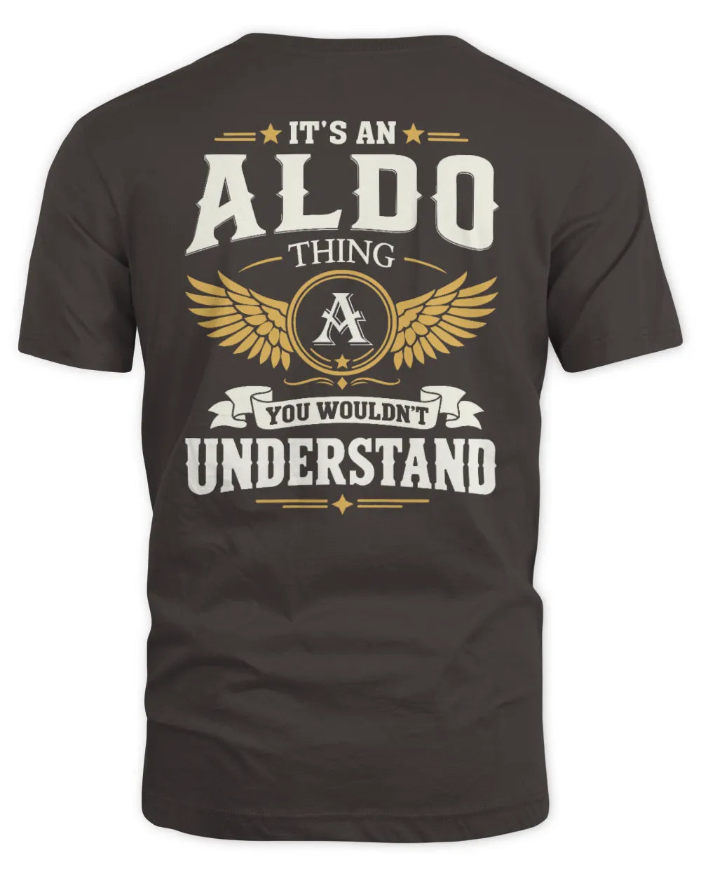 ALDO KT06-M008 It’s a [NAME] Thing – You Wouldn’t Understand | Personalized Vintage T-Shirt - Unisex Standard T-Shirt - Dark Chocolate
