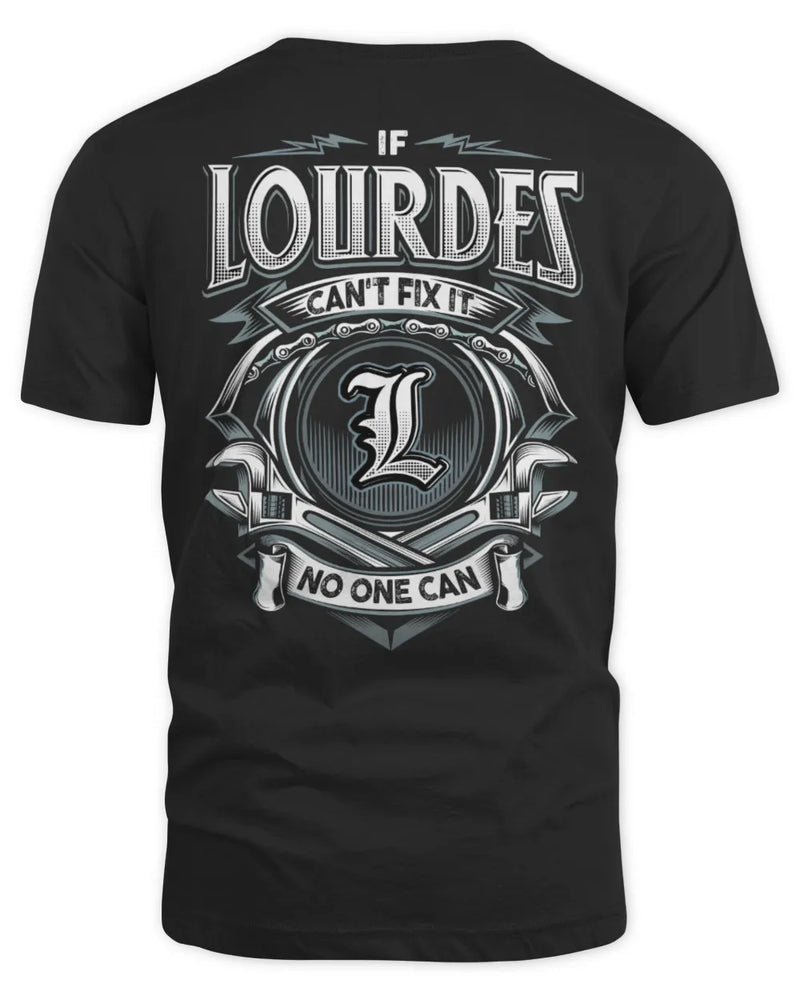 LOURDES AP81-K4-626 - Personalized Ahmed Quote Apparel “If Ahmed Can't Fix It, No One Can” - Unisex Standard T-Shirt - Black