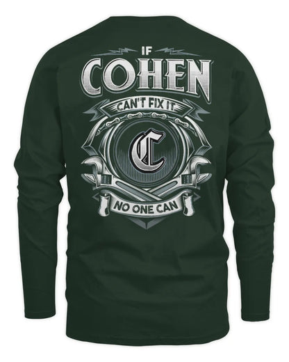 COHEN AP81-K4-626 - Personalized Ahmed Quote Apparel “If Ahmed Can't Fix It, No One Can” - Men's Long Sleeved T-Shirt - Forest Green