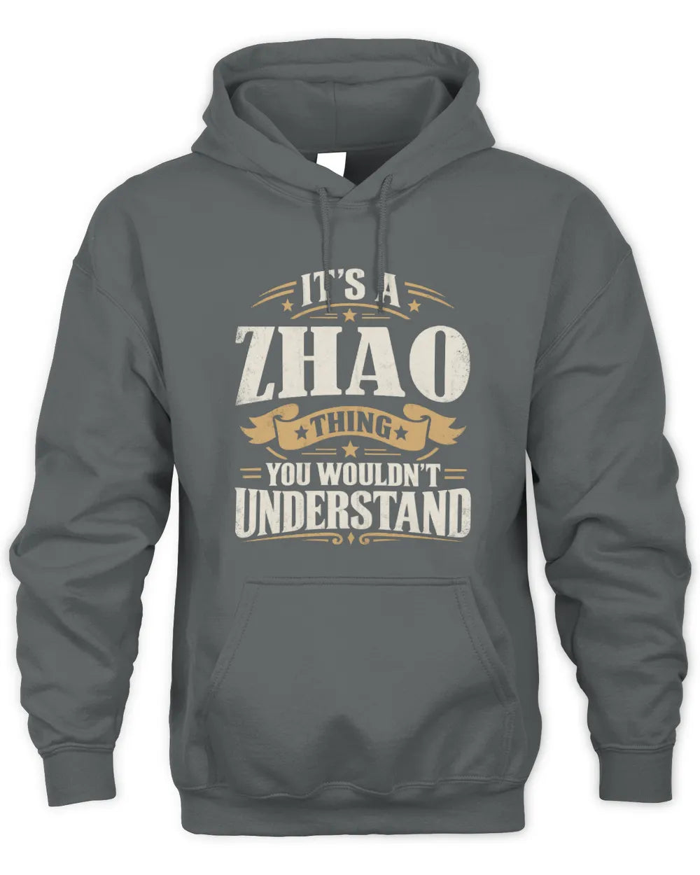 ZHAO P08 TH51 - Personalized “It’s a/an [NAME] Thing – You Wouldn’t Understand” Shirt - Unisex Hoodie - Charcoal