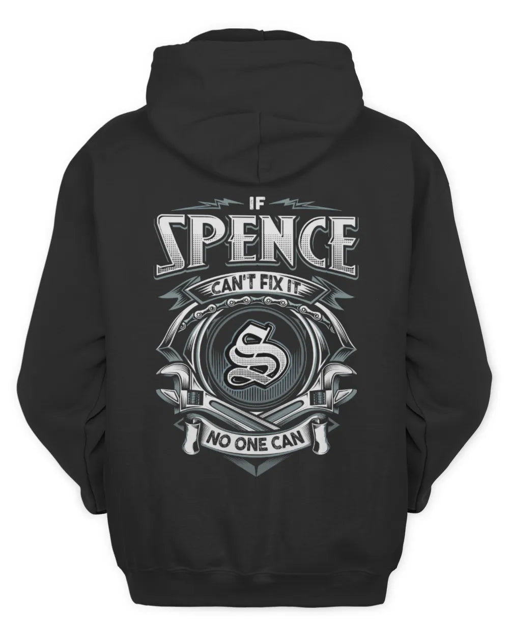SPENCE AP81-K4-626 - Personalized Ahmed Quote Apparel “If Ahmed Can't Fix It, No One Can” - Unisex Hoodie - Black
