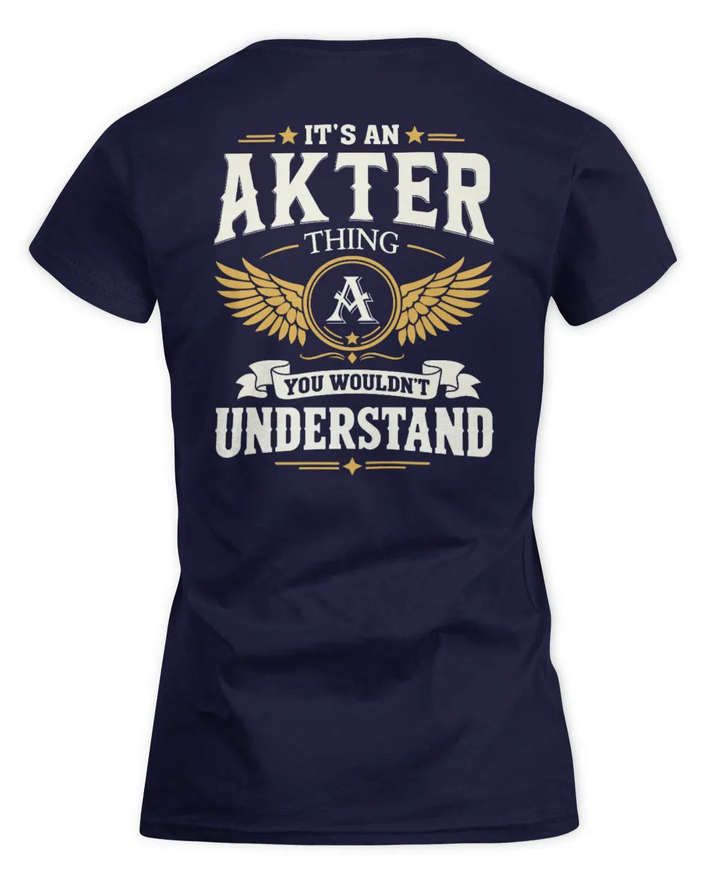 AKTER KT06-M008 It’s a [NAME] Thing – You Wouldn’t Understand | Personalized Vintage T-Shirt - Women's Standard T-Shirt - Navy