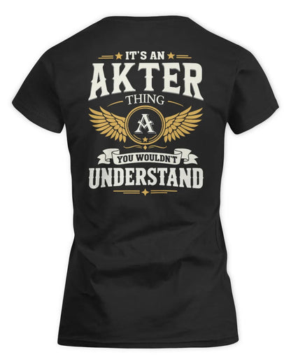 AKTER KT06-M008 It’s a [NAME] Thing – You Wouldn’t Understand | Personalized Vintage T-Shirt - Women's Standard T-Shirt - Black