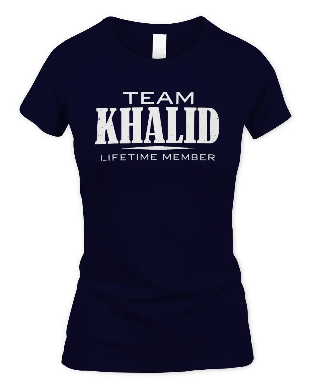 KHALID BL62-K4-128 - Personalized “Team NAME Lifetime Member” - Women's Standard T-Shirt - Navy