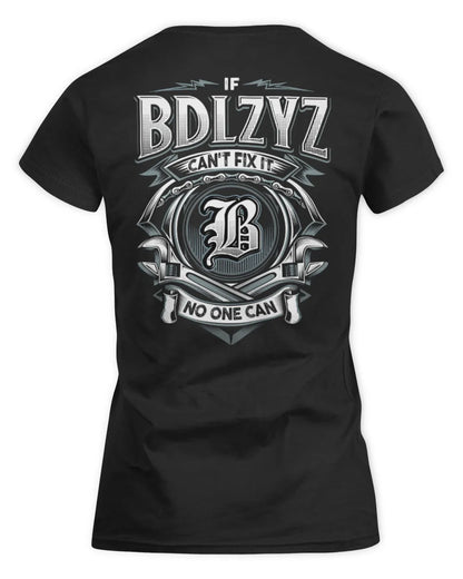 BDLZYZ AP81-K4-626 - Personalized Ahmed Quote Apparel “If Ahmed Can't Fix It, No One Can” - Women's Standard T-Shirt - Black