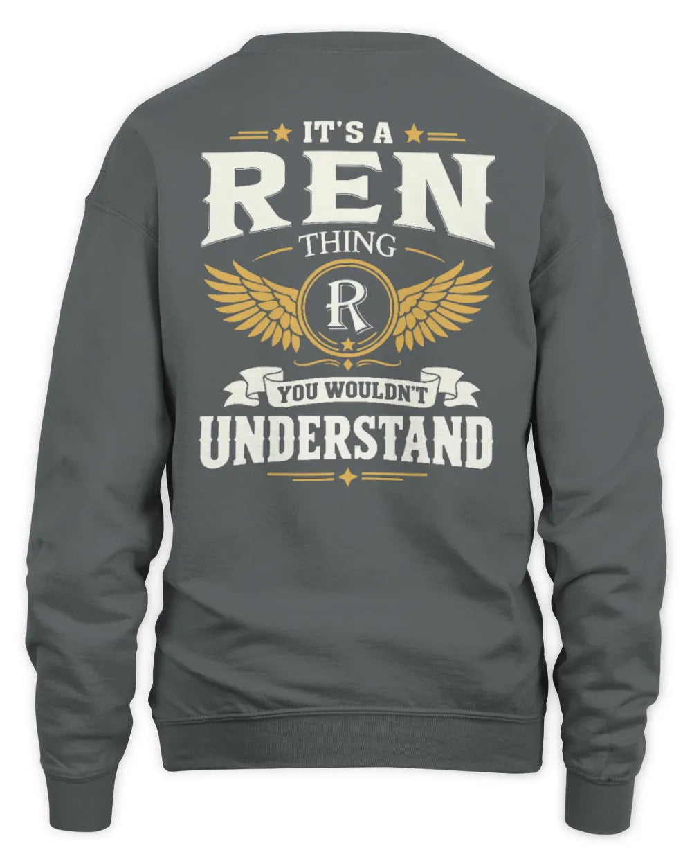 REN KT06-M008 It’s a [NAME] Thing – You Wouldn’t Understand | Personalized Vintage T-Shirt - Unisex Sweatshirt - Charcoal
