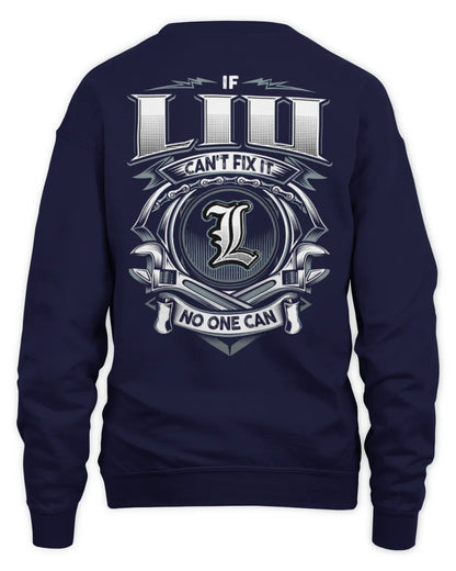LIU AP81-K4-626 - Personalized Ahmed Quote Apparel “If Ahmed Can't Fix It, No One Can” - Unisex Sweatshirt - Navy