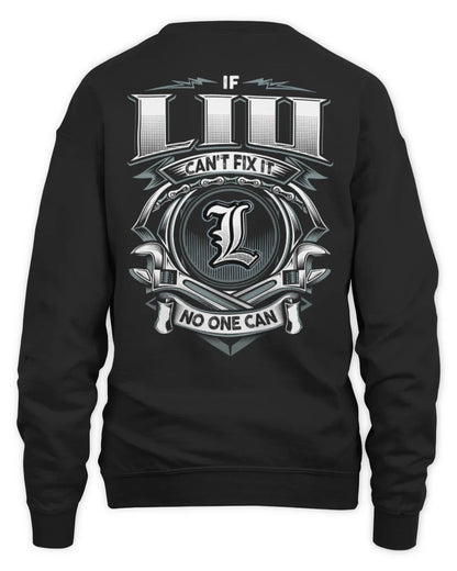 LIU AP81-K4-626 - Personalized Ahmed Quote Apparel “If Ahmed Can't Fix It, No One Can” - Unisex Sweatshirt - Black