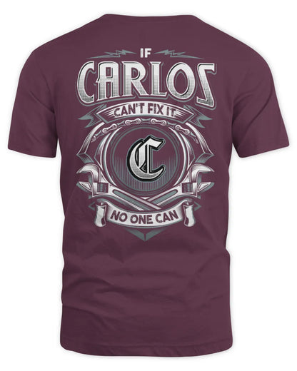 CARLOS AP81-K4-626 - Personalized Ahmed Quote Apparel “If Ahmed Can't Fix It, No One Can” - Unisex Standard T-Shirt - Maroon