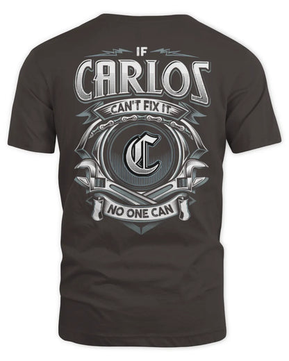 CARLOS AP81-K4-626 - Personalized Ahmed Quote Apparel “If Ahmed Can't Fix It, No One Can” - Unisex Standard T-Shirt - Dark Chocolate