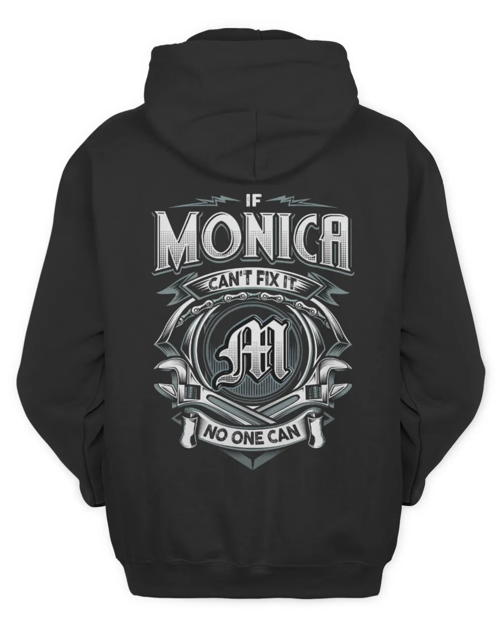 MONICA AP81-K4-626 - Personalized Ahmed Quote Apparel “If Ahmed Can't Fix It, No One Can” - Unisex Hoodie - Black