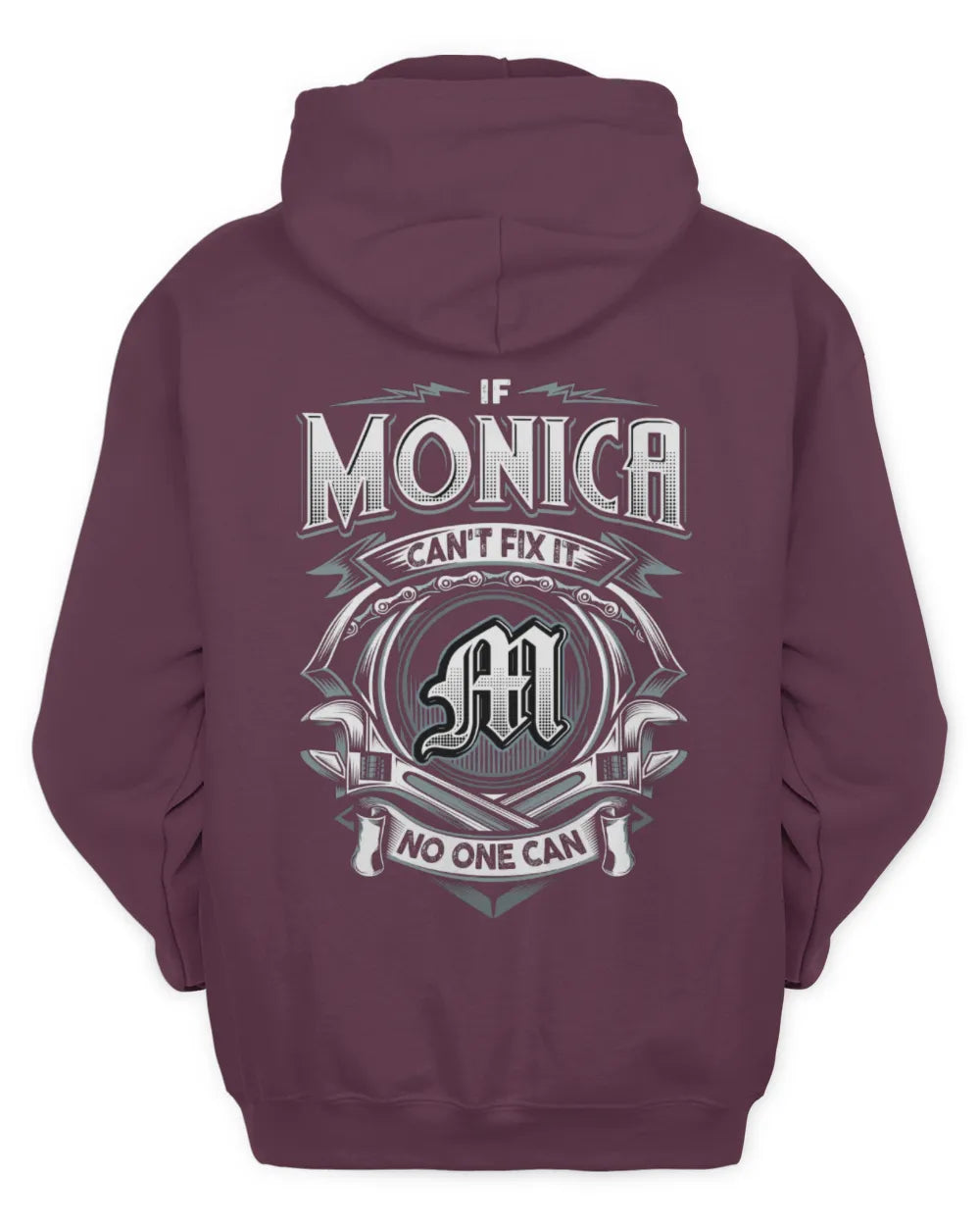 MONICA AP81-K4-626 - Personalized Ahmed Quote Apparel “If Ahmed Can't Fix It, No One Can” - Unisex Hoodie - Maroon